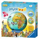 Puzzle 3D Globul Lumii, 108 Piese