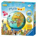 Puzzle 3D Globul Pamantesc, 72 piese