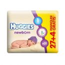 Scutece copii din bumbac organic(bio) HUGGIES NEWBORN Nr.1 ( 2-5kg)