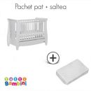 Set patut pentru bebelusi Lucas White + salteluta