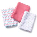 SwaddleMe - Set de 3 paturici de muselina roz/albastru