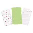 SwaddleMe - Set de 3 paturici de muselina verde/roz/alb